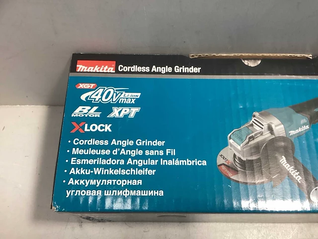 Makita 40v max haakse slijper 125 mm x-lock - afbeelding 3 van  4