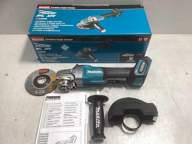 Makita 40v max haakse slijper 125 mm x-lock - afbeelding 1 van  4