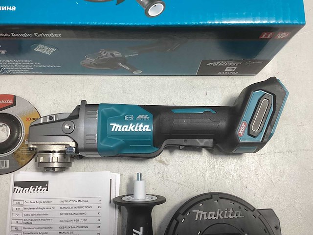 Makita 40v max haakse slijper 125 mm x-lock - afbeelding 2 van  4
