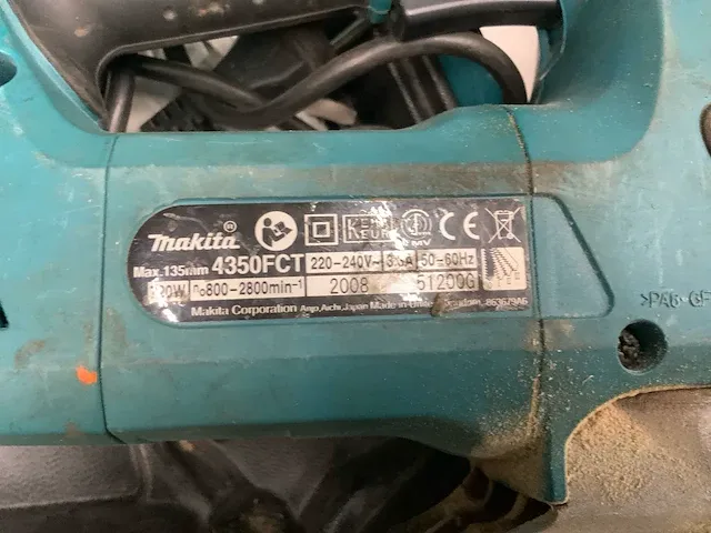 Makita 4350fct decoupeerzaag - afbeelding 3 van  3