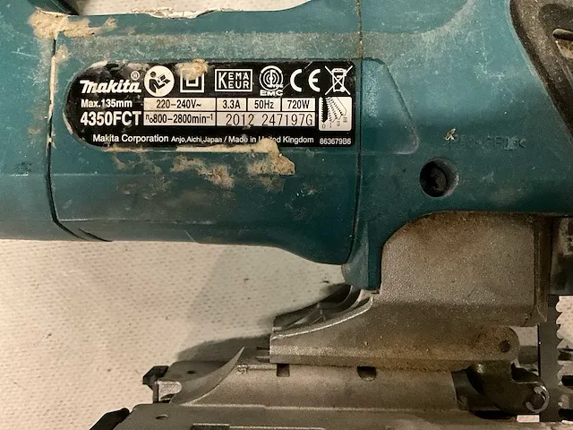 Makita 4350fct decoupeerzaag - afbeelding 2 van  3