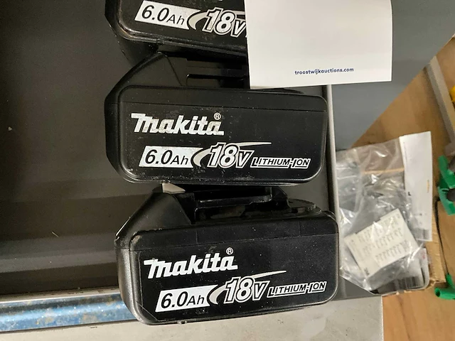 Makita 6.0 ah accu (3x) - afbeelding 2 van  3