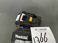 Makita 6.0ah / 18v accu (4x) - afbeelding 2 van  2