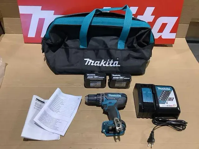 Makita accu klopboorset / schroefmachine set - afbeelding 1 van  9