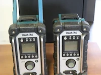 Makita bouwradio's (defect) - 2 stuks - afbeelding 1 van  3