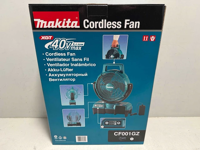 Makita cf001gz xgt ventilator 40v - afbeelding 1 van  1