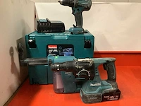 Makita combihamer & boormachine (2x) - afbeelding 2 van  4