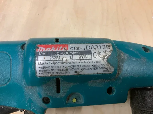 Makita da312 haakse boor/schroefmachine - afbeelding 2 van  3