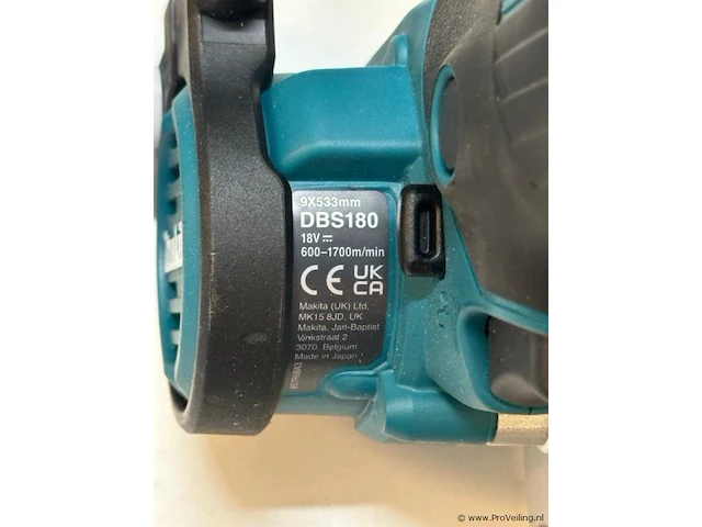 Makita dbs180 18 v li-ion accu stripschuurmachine - afbeelding 4 van  4