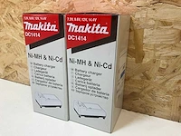 Makita dc1414 acculader (2x) - afbeelding 1 van  3