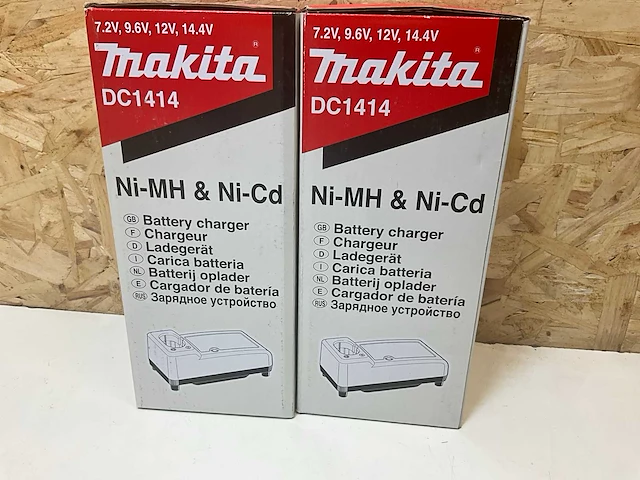 Makita dc1414 acculader (2x) - afbeelding 2 van  3