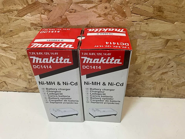 Makita dc1414 acculader (2x) - afbeelding 3 van  3
