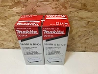 Makita dc1414 acculader (2x) - afbeelding 3 van  3