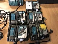 Makita dc18rc accu lader (5x) - afbeelding 1 van  2