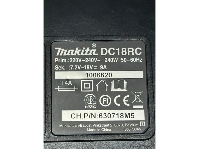 Makita dc18rc acculader - afbeelding 3 van  3