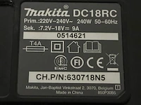 Makita dc18rc acculader - afbeelding 3 van  3