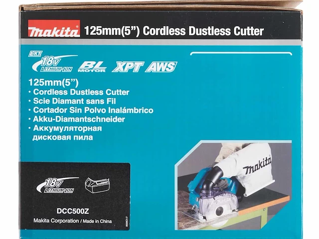 Makita dcc500z 40mm 18v accu diamantsnijder / diamantslijper - afbeelding 3 van  6