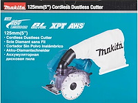 Makita dcc500z 40mm 18v accu diamantsnijder / diamantslijper - afbeelding 5 van  6