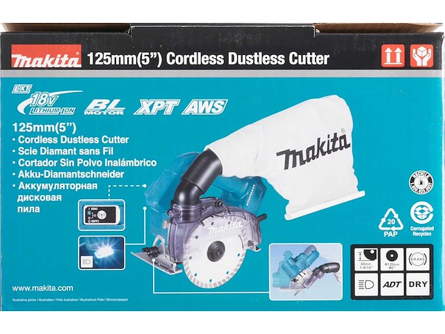 Makita dcc500z 40mm 18v accu diamantsnijder / diamantslijper - afbeelding 1 van  6