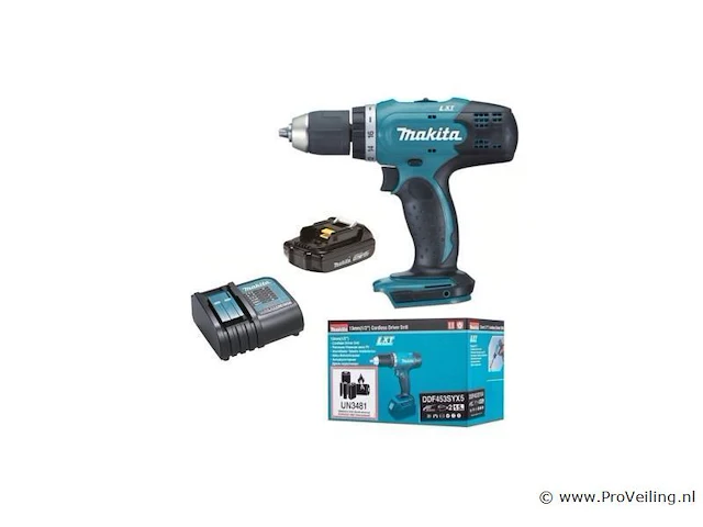 Makita ddf453syx5 boor-/schroefmachine set - afbeelding 1 van  1