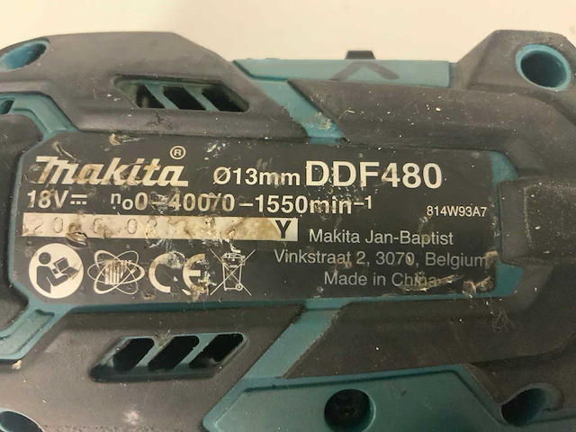 Makita ddf480 schroefboormachine - afbeelding 4 van  5
