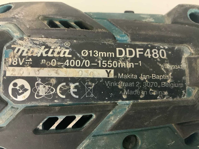 Makita ddf480 schroefboormachine - afbeelding 4 van  5
