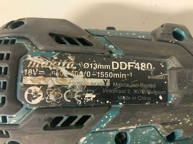 Makita ddf480 schroefboormachine - afbeelding 4 van  5