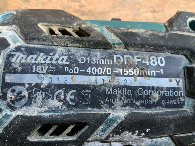 Makita ddf480 schroefboormachine - afbeelding 3 van  5