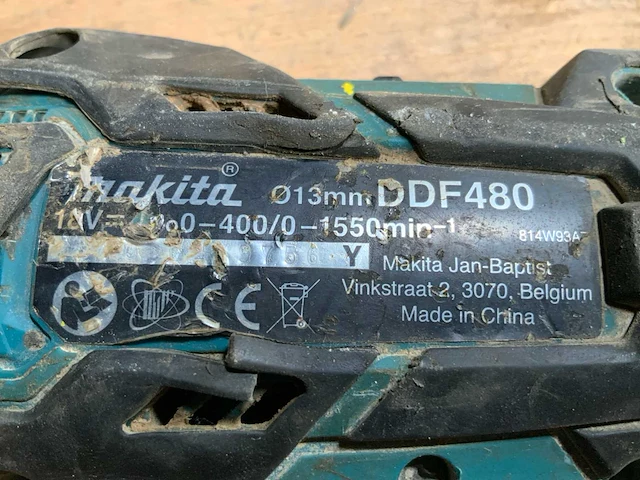 Makita ddf480 schroefboormachine - afbeelding 3 van  4