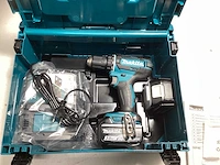 Makita ddf482rfj accu-schroefboormachine body + 2x 3ah accu + lader + koffer - afbeelding 3 van  4