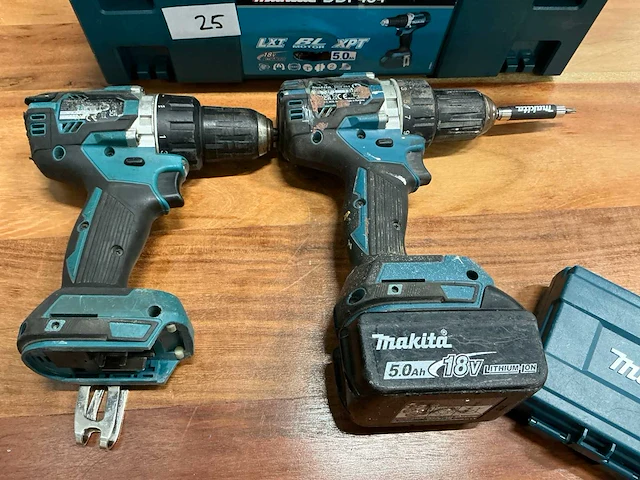 Makita ddf484 boormachine (2x) - afbeelding 3 van  4