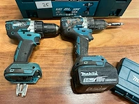 Makita ddf484 boormachine (2x) - afbeelding 3 van  4