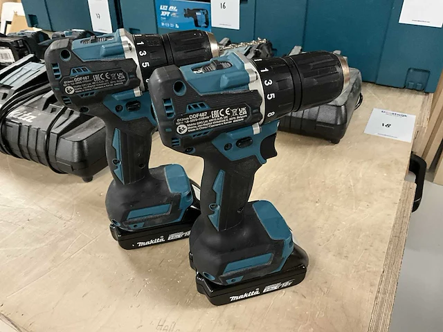 Makita ddf487 schroefboormachine (2x) - afbeelding 2 van  7