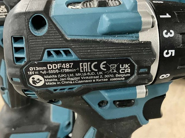Makita ddf487 schroefboormachine (2x) - afbeelding 5 van  7