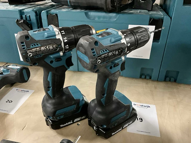 Makita ddf487 schroefboormachine (2x) - afbeelding 1 van  6