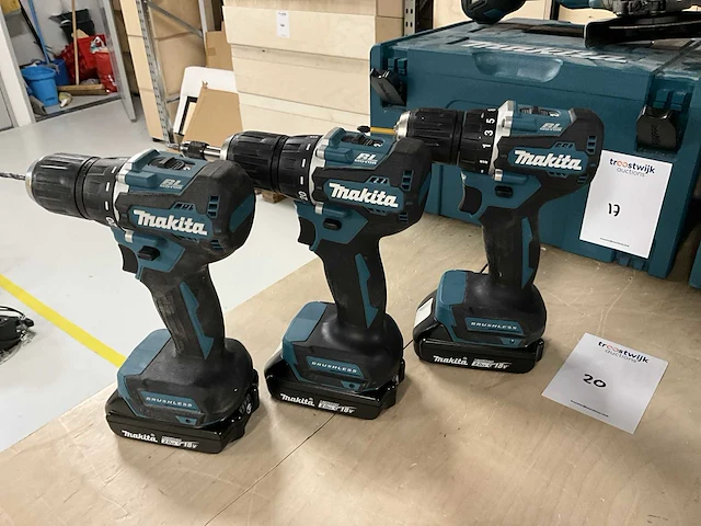 Makita ddf487 schroefboormachine (3x) - afbeelding 1 van  5