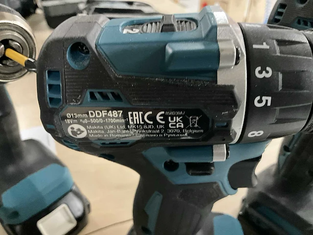 Makita ddf487 schroefboormachine (3x) - afbeelding 4 van  5
