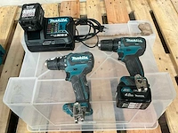 Makita df332d boormachine (2x) - afbeelding 1 van  7