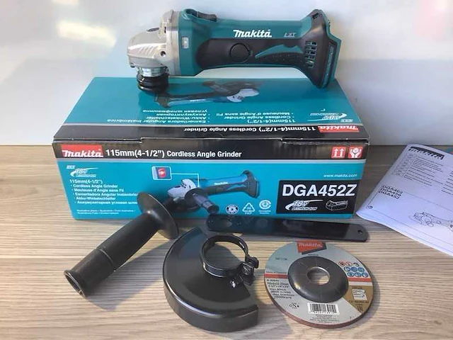 Makita dga452z accu slijpmachine / haakse slijper - afbeelding 2 van  4