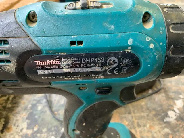 Makita dhp453 boormachine en slagschroef machine (2x) - afbeelding 4 van  8