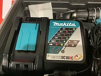 Makita dhp482 accu klopboor-/schroefmachineset + gereedschapsset - afbeelding 2 van  10