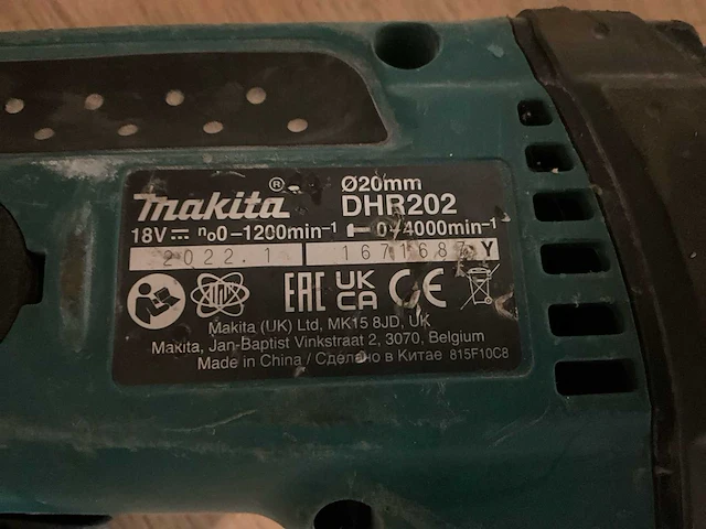 Makita dhr202 boormachine - afbeelding 4 van  4