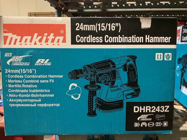 Makita dhr243 accu combihamer sds+ - afbeelding 1 van  6