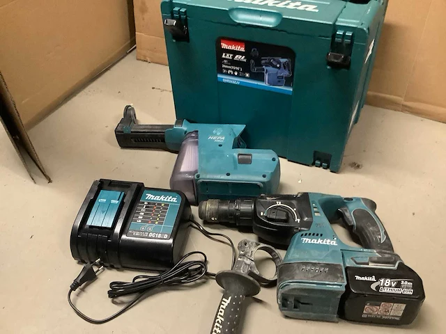 Makita dhr243 accu klopboormachine met afzuiging - afbeelding 3 van  6