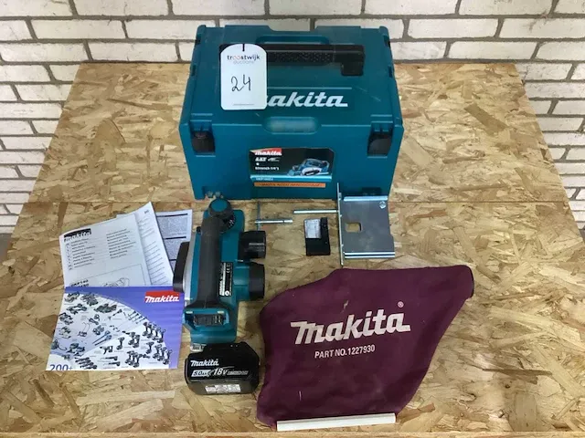 Makita dkp180 handschaafmachine op accu - afbeelding 1 van  7