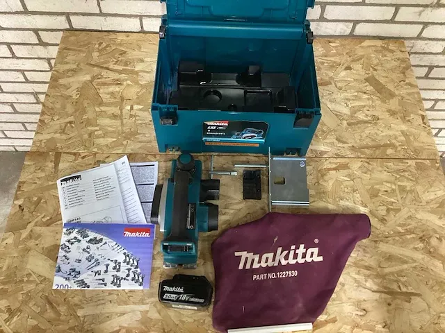 Makita dkp180 handschaafmachine op accu - afbeelding 4 van  7