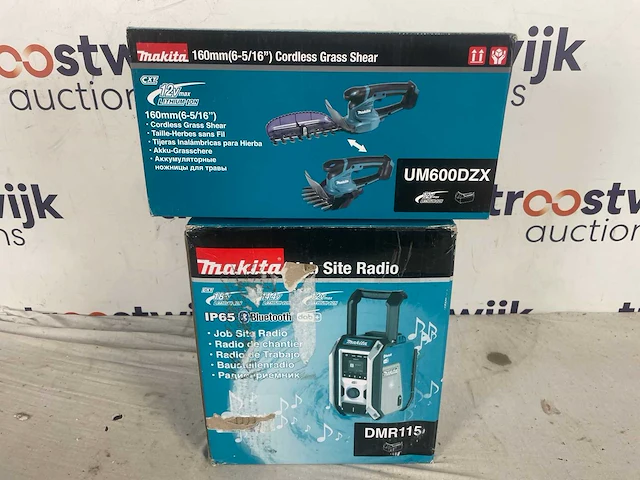 Makita dmr115 bouwradio | makita um600dzx - accu grasschaar - 12v - zonder accu - afbeelding 2 van  2