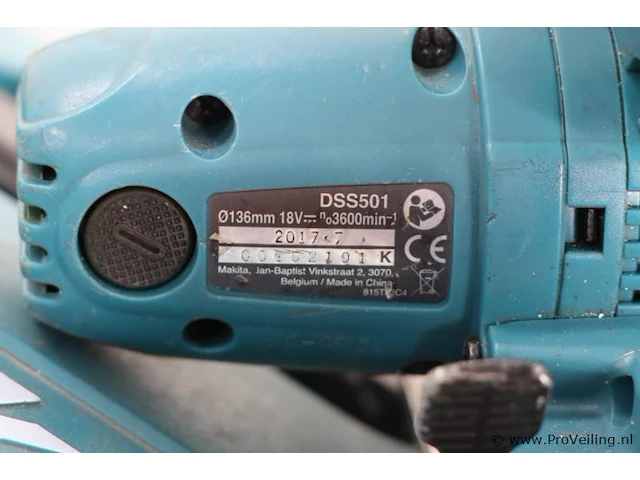 Makita dss501 cirkelzaag incl. koffer - afbeelding 3 van  3