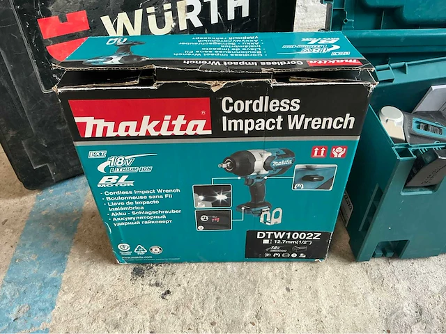 Makita dtw1002z accuboormachine met boorgereedschap. - afbeelding 3 van  3