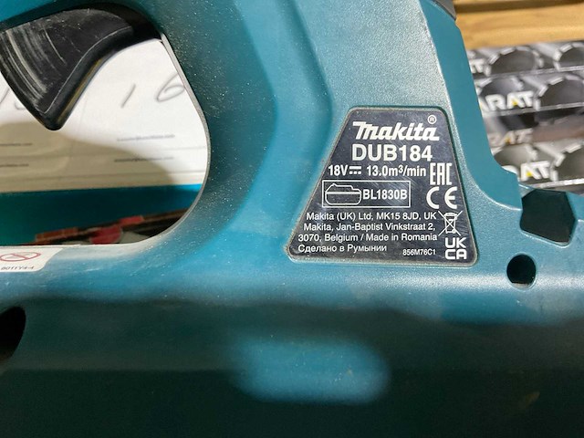 Makita dub184z bladblazer - afbeelding 4 van  4